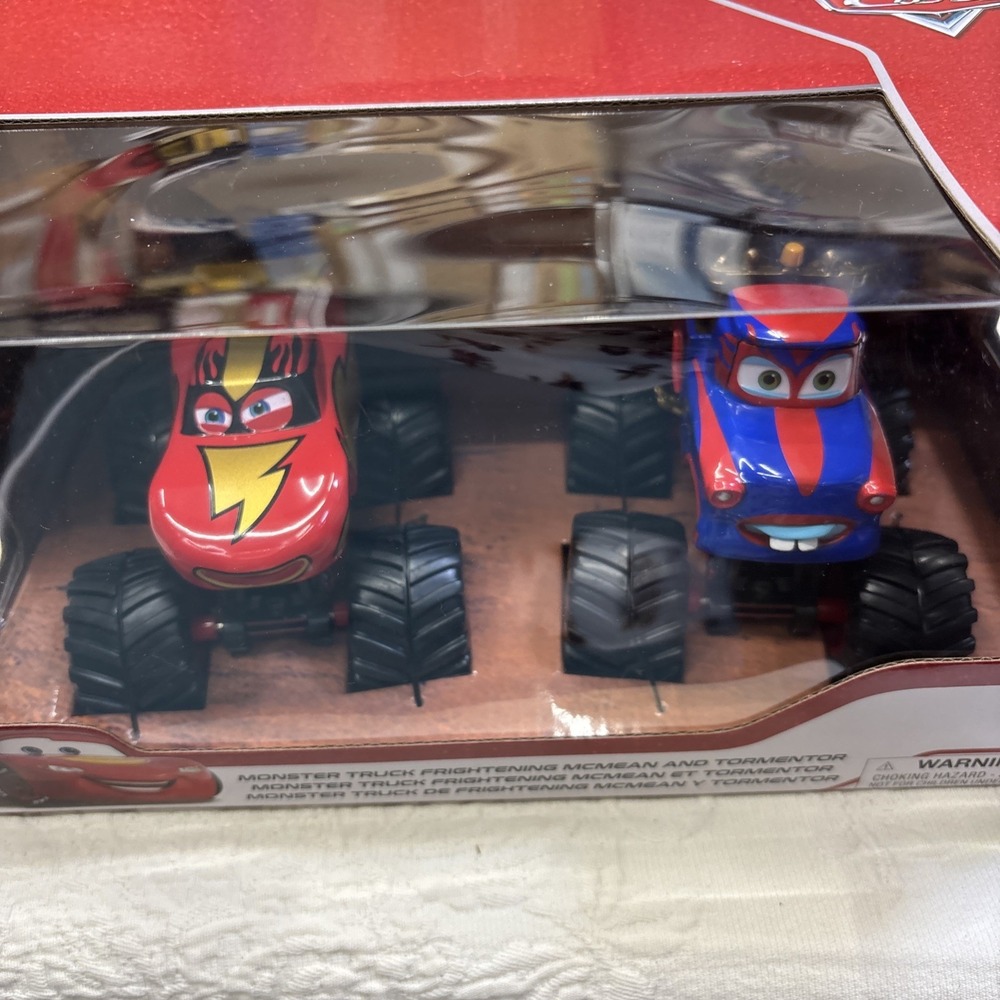 New Disney Pixar Cars Monster Truck Frightening McMean & Tormentor Die-Cast Set
